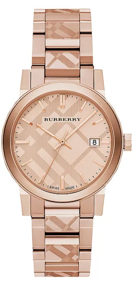 Burberry Unisex Watch The City Engraved Check Watch Bu9039 - alternate view