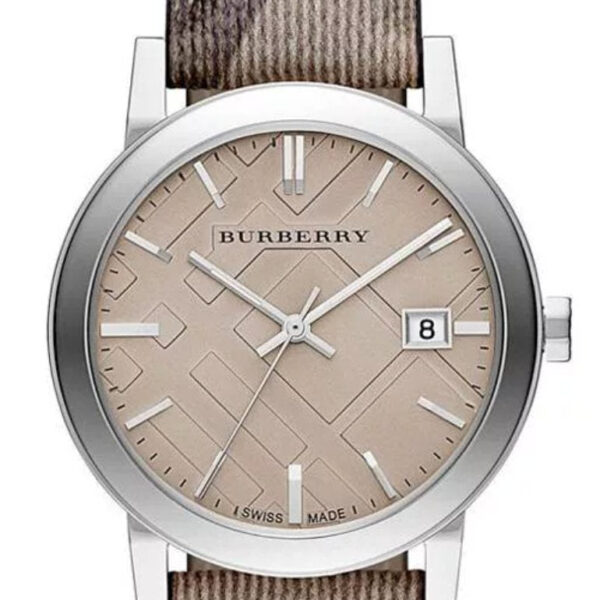 Burberry Ladies Watch Smoke Check Strap Bu9118 - alternate view