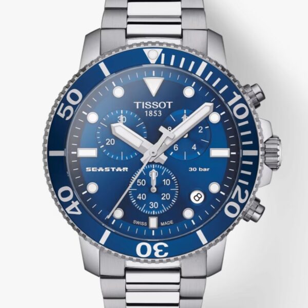 Tissot Chronograph Watch Seastar 1000 Blue T1204171104100