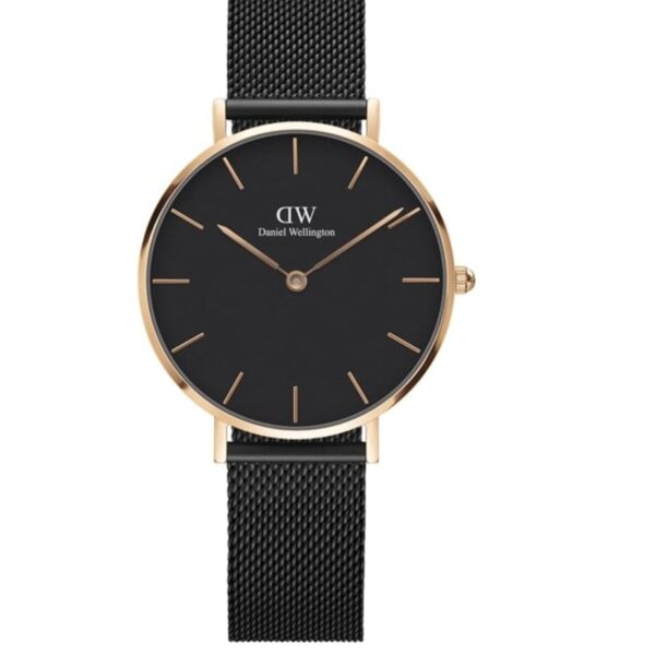 Daniel Wellington Ladies Black Petite Ashfield Watch Dw00100245