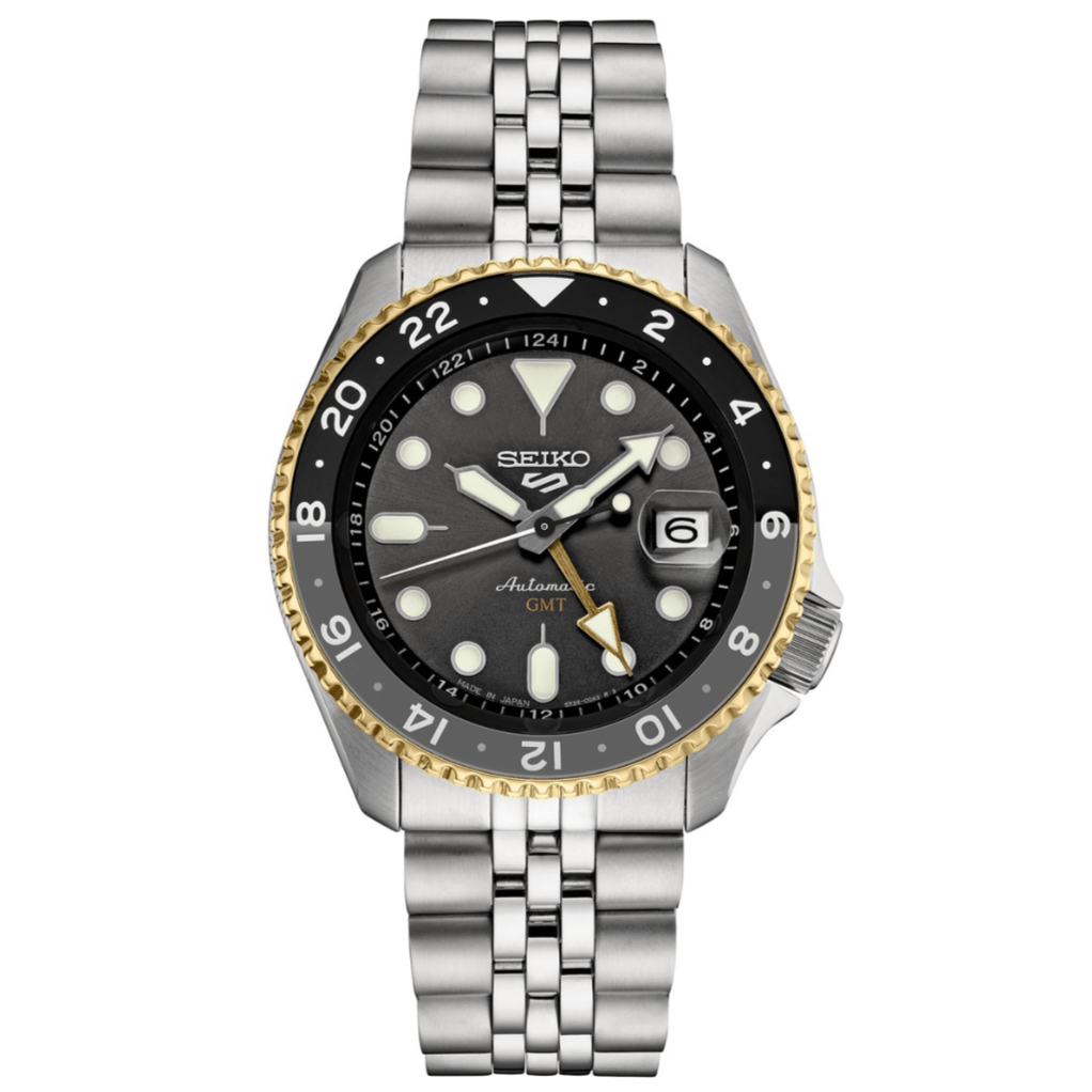 Seiko 5 Sports Gmt Auto Montre grise pour homme ssk021k1