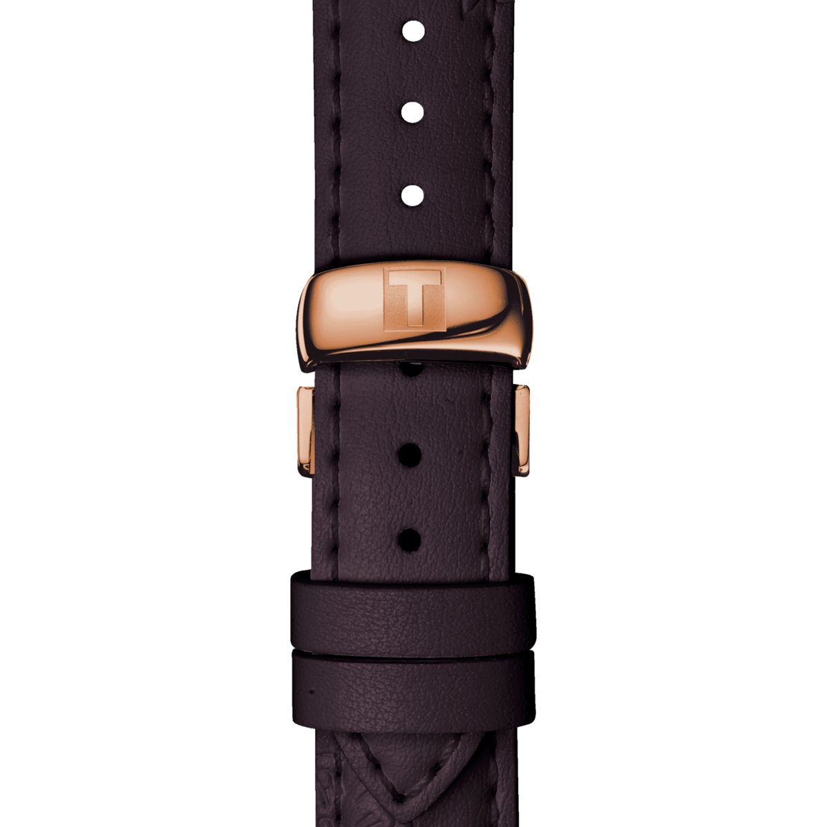 Tissot Ladies Automatic Watch Heart Flower 35mm Powermatic 80 Brown T0502073711704 - Image 3