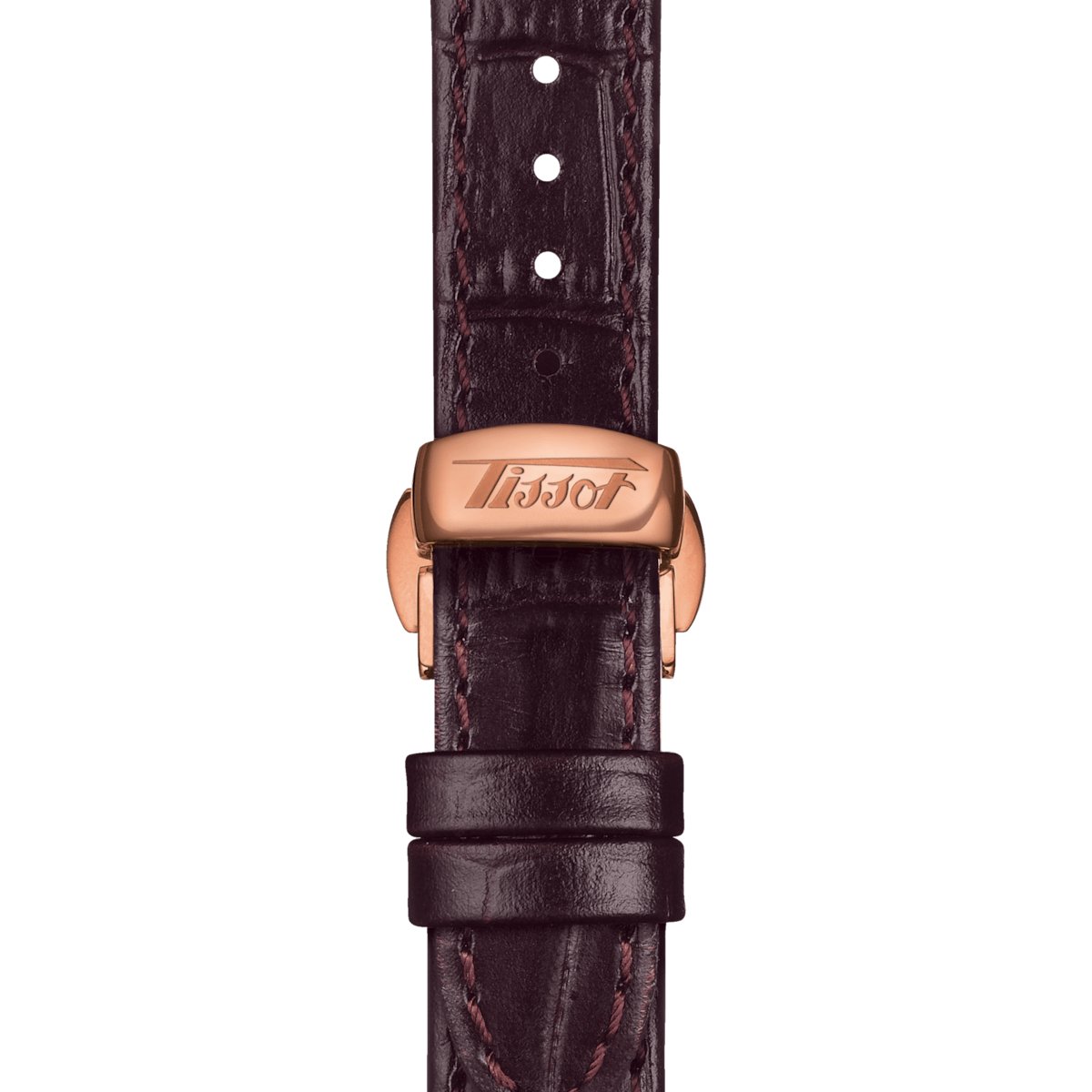 Tissot Ladies Watch Heritage Porto Hand Wind White Brown T1285053601200 - Image 4