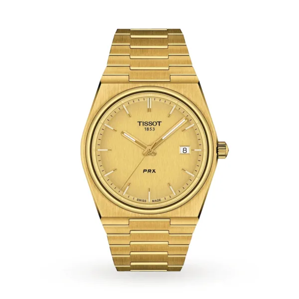 Montre homme Tissot Prx Or jaune T1374103302100