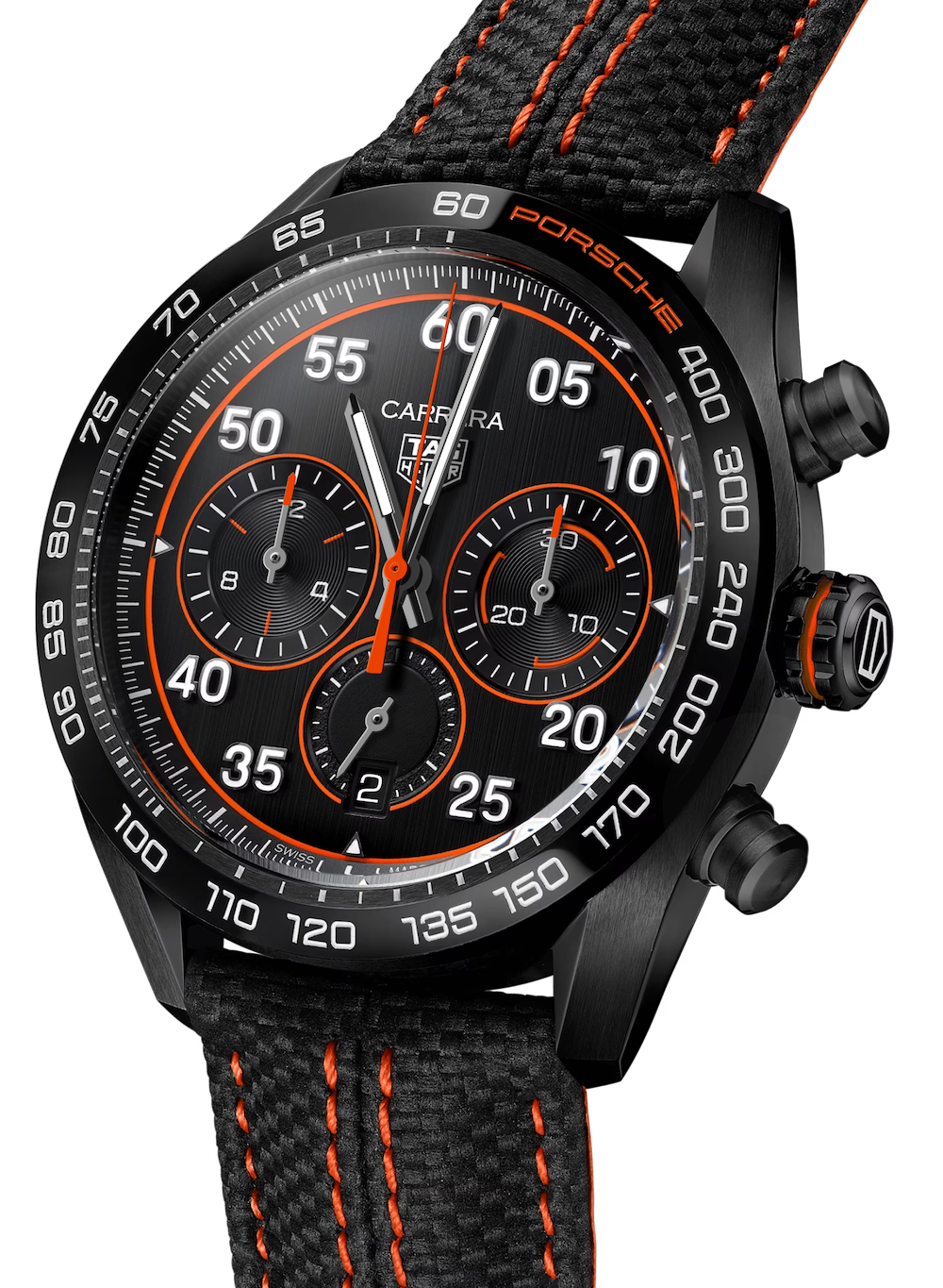 Tag Heier Watch Carrera Porsche Orange Racing Special Edition Cbn2a1m Fc6526 - Image 4