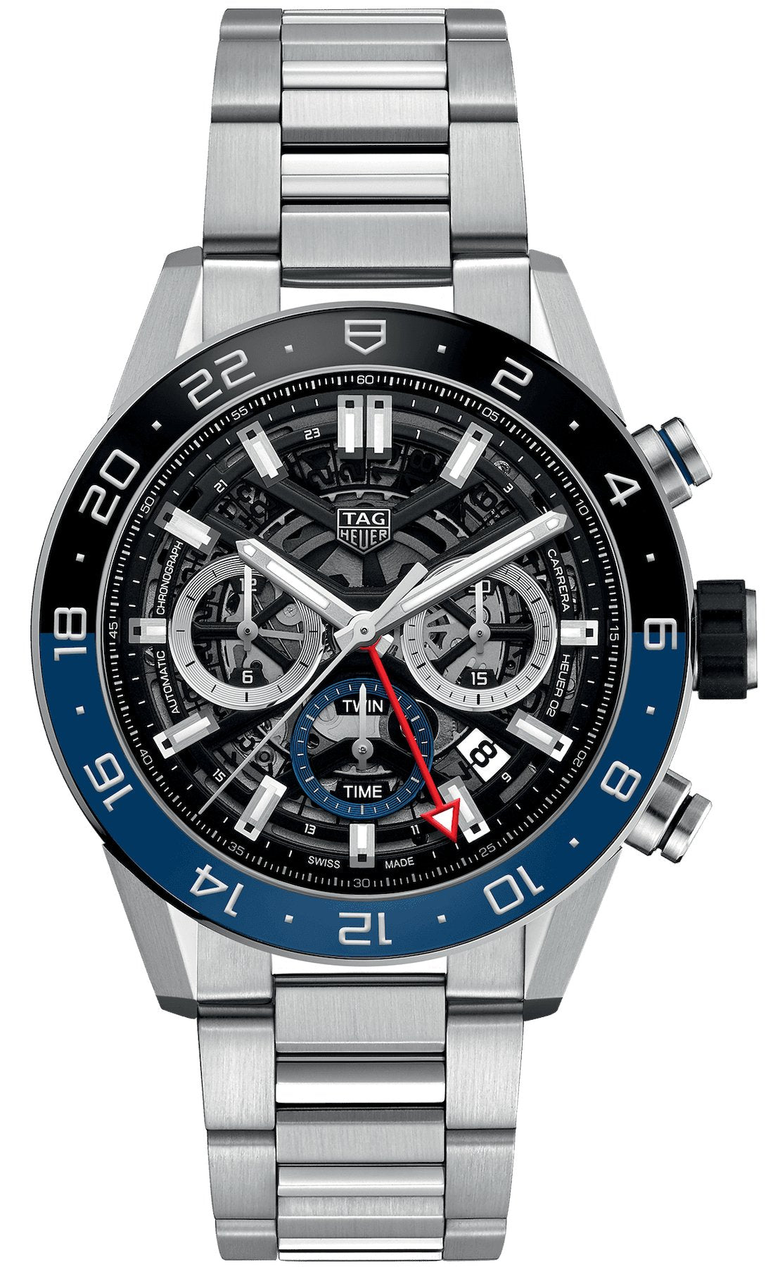 Tag Heuer Watch Carrera Chronograph Gmt Cbg2a1z Ba0658 - Image 2