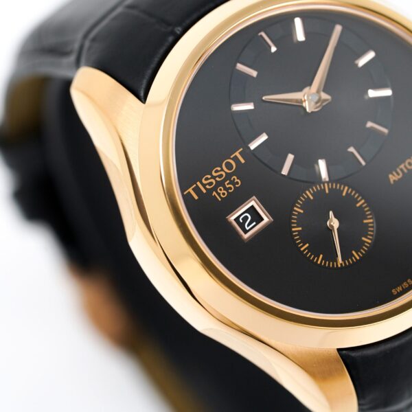 Tissot Mens Couturier Small Second Rose Gold T Classic Automatic Watch Couturier Powermatic 80 Date Purple Rose Gold - alternate view