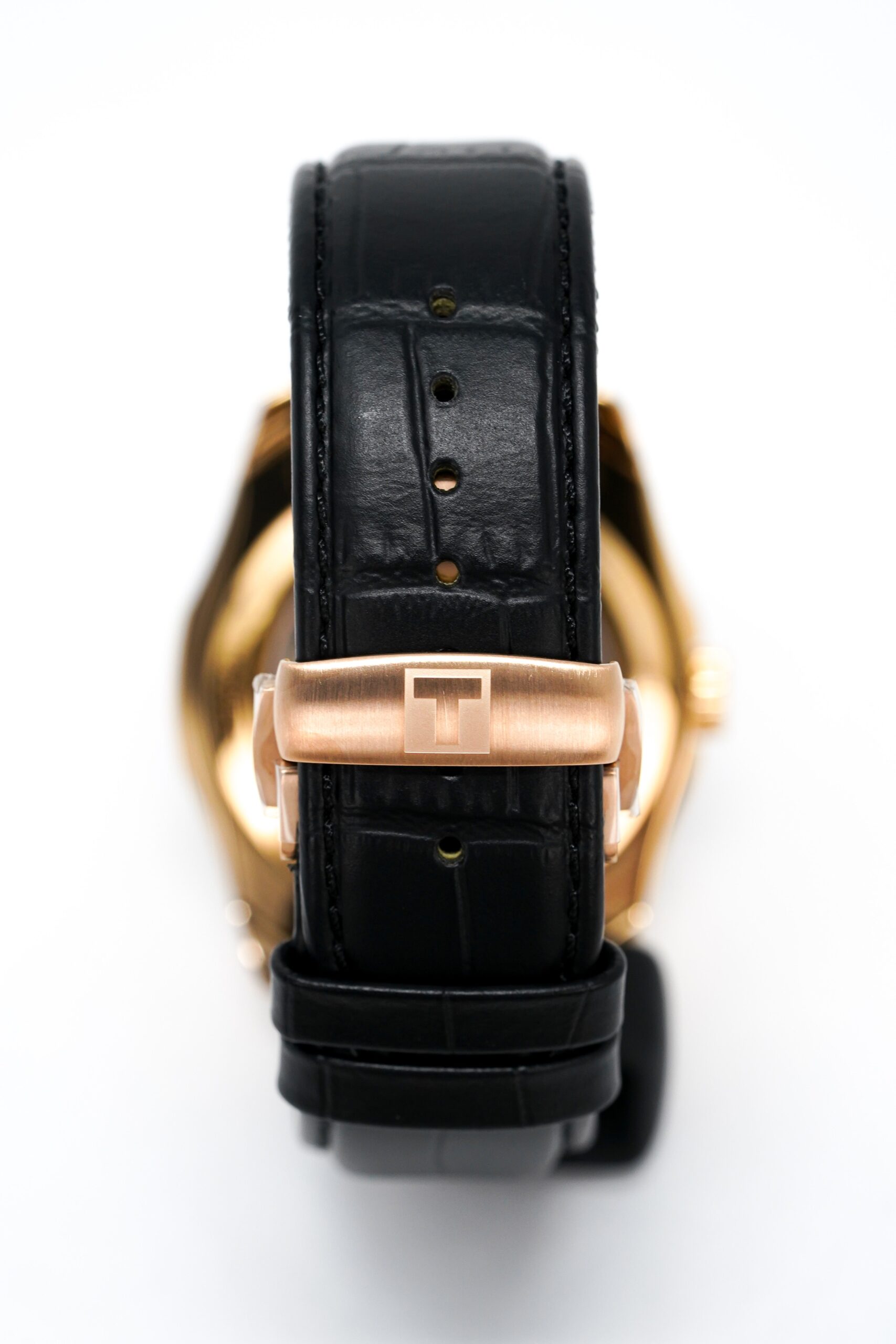 Tissot Mens Couturier Small Second Rose Gold T Classic Automatic Watch Couturier Powermatic 80 Date Purple Rose Gold - Image 5