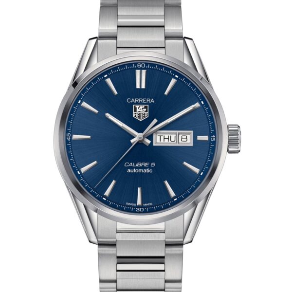 Carrera Calibre 5 Blue Steel Mens Watch War201e Ba0723