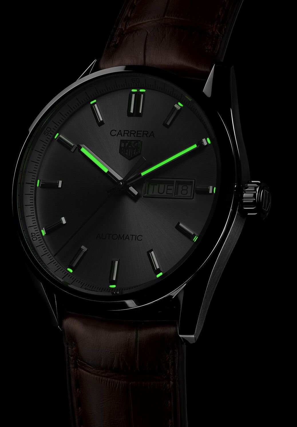 Tag Heuer Watch Carrera Calibre 5 Automatic Mens Wbn2011 Fc6484 - Image 3