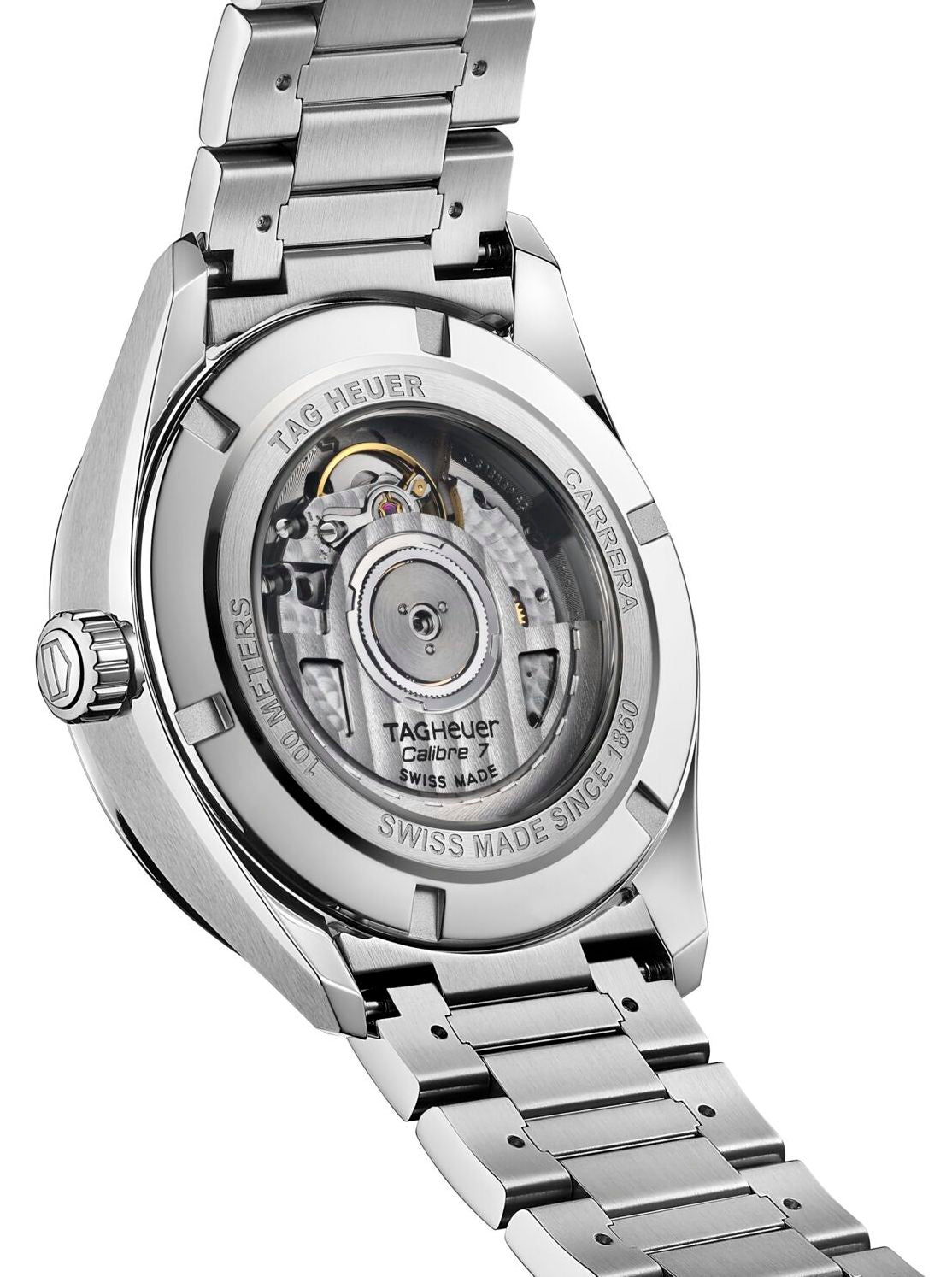 Tag Heuer Watch Carrera Calibre 7 Twin Time Automatic Mens Wbn201a Ba0640 - Image 4