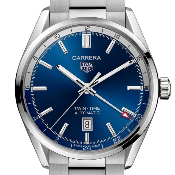 Tag Heuer Watch Carrera Calibre 7 Twin Time Automatic Mens Wbn201a Ba0640 - alternate view