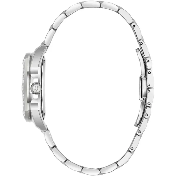 Bulova Marine Star Ladies Silver Watch 96r232 - alternate view