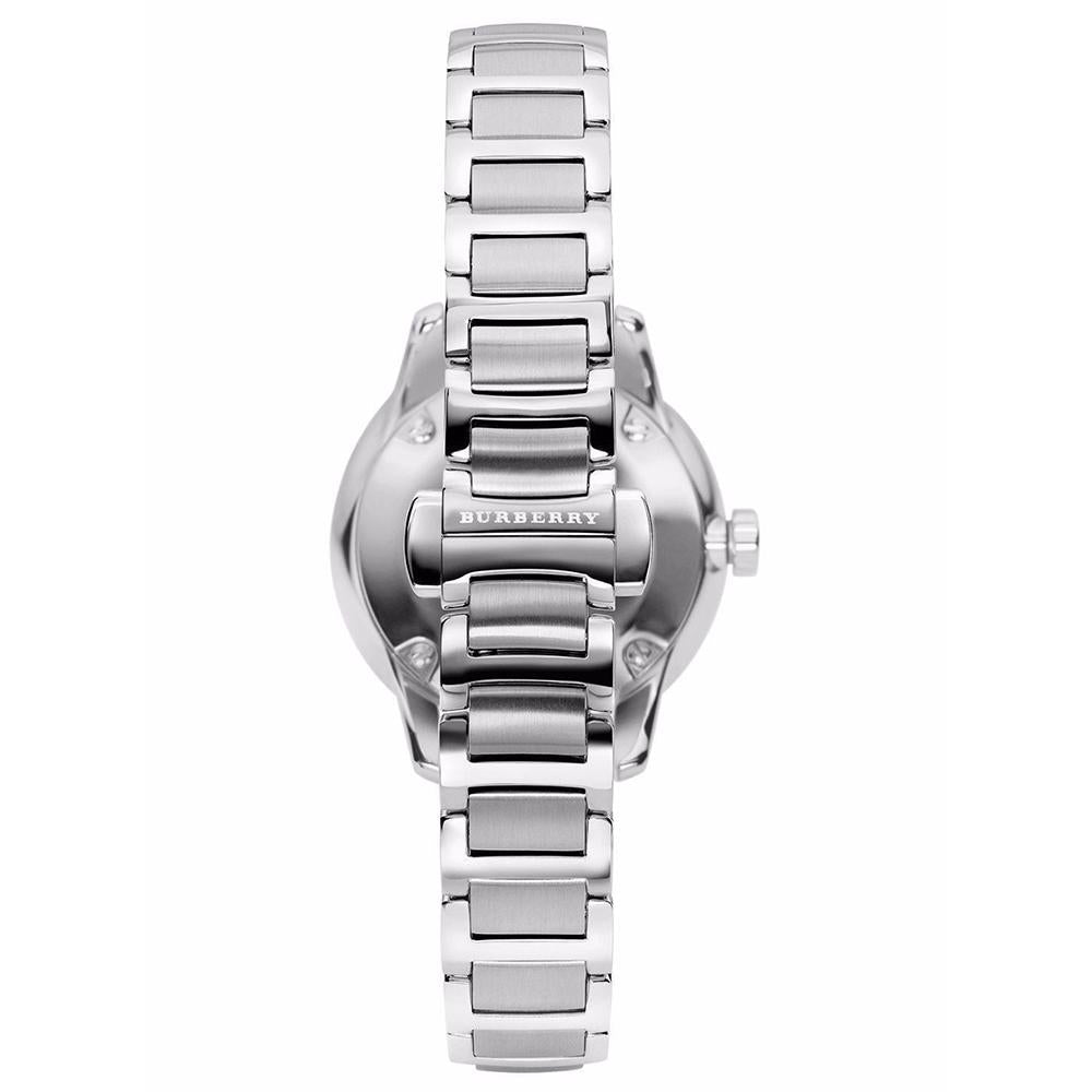 Ladies Silver The Classic Stainless Steel Burberry Watch Bu10108 - Image 2