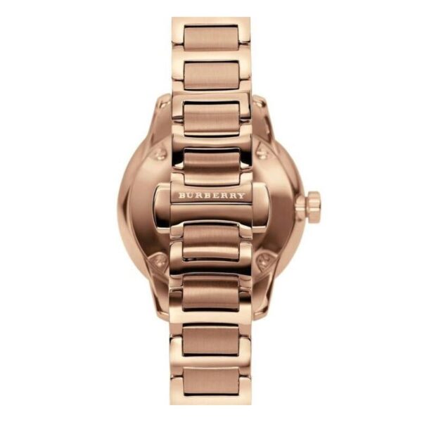 Ladies Rose Gold Swiss Stainless Steel Burberry Bracelet Watch Bu10116 - alternate view