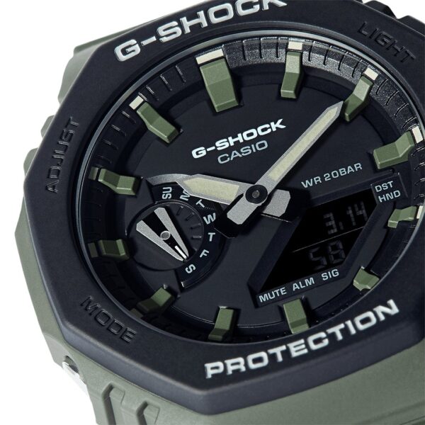 Casio G Shock Mens Green Watch Ga 2110su 3aer - alternate view