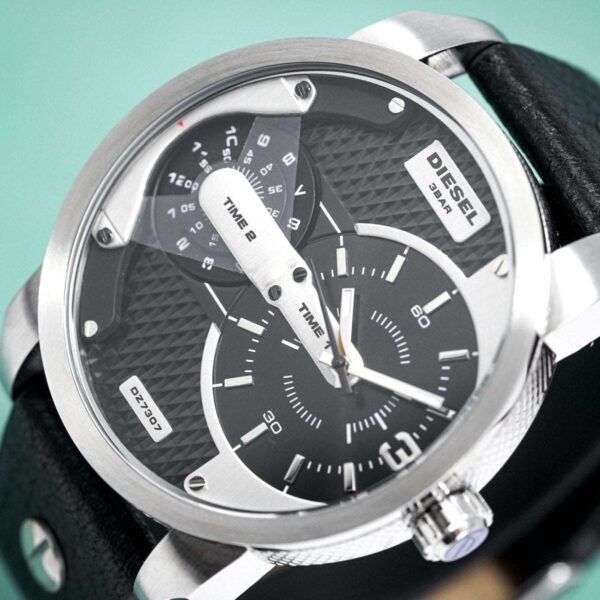Diesel Dz7307 Men S Mini Daddy Silver Black Watch - alternate view