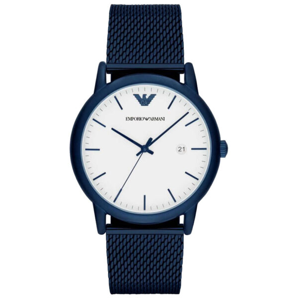 Emporio Armani Ar11025 Men S Luigi Blue Pvd Watch