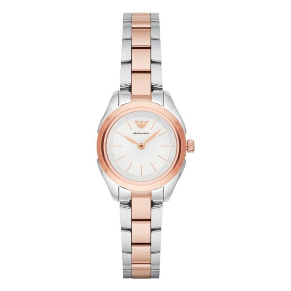 Emporio Armani Ar11029 Ladies Rose Gold Two Tone Watch