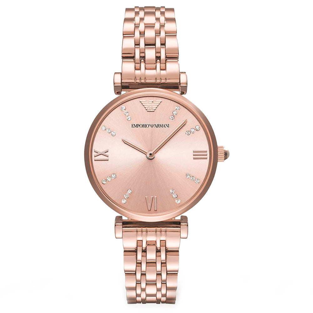 Emporio Armani Ar11059 Ladies Rose Gold Watch