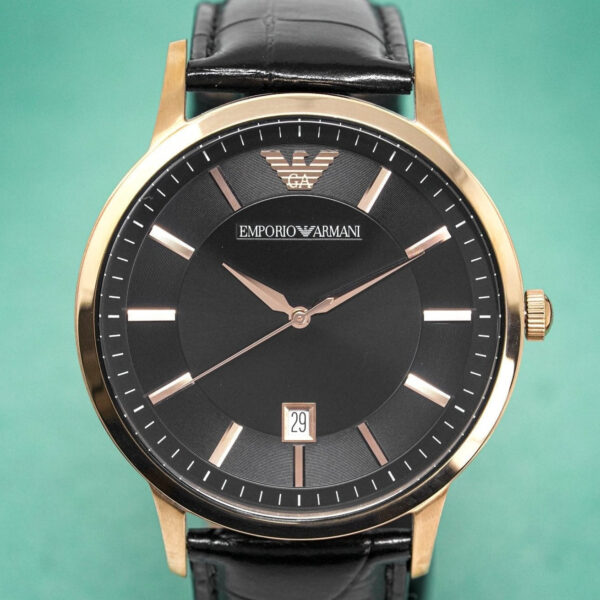 Emporio Armani Ar2425 Men S Renato Rose Gold Pvd Watch - alternate view
