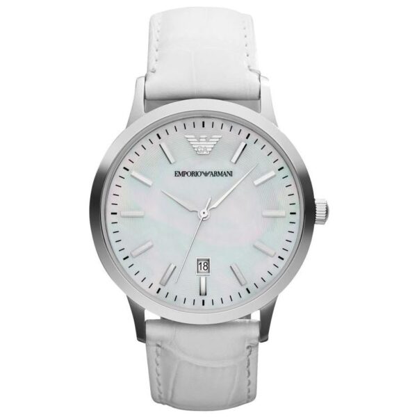 Montre Emporio Armani AR2465 pour femme en nacre blanche