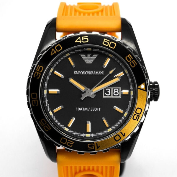 Emporio Armani Ar6046 Men S Sportivo Orange Watch - alternate view