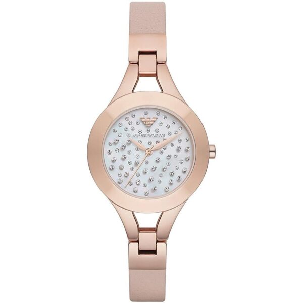 Montre Emporio Armani AR7437 pour femme en or rose