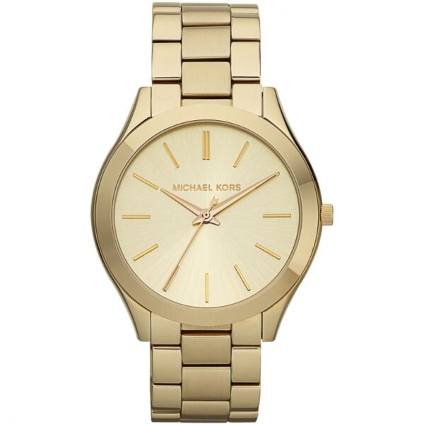 Michael Kors Mk3179 Ladies Slim Runway Gold Watch
