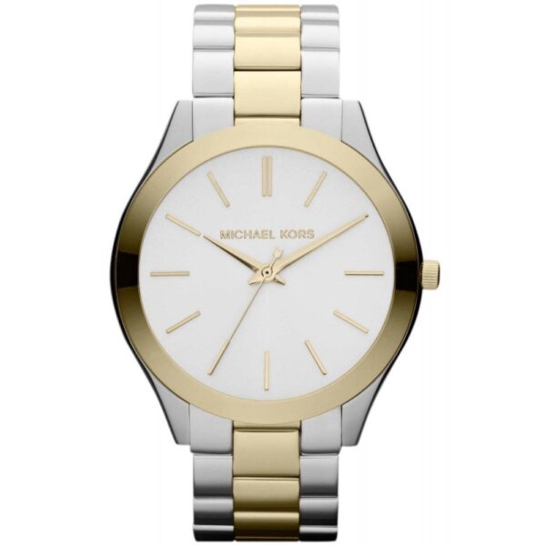 Michael Kors Mk3198 Ladies Slim Runway Two Tone Watch