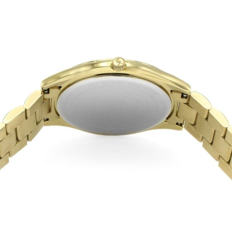 Michael Kors MK3335 Damen Slim Runway Goldmotiv Uhr - Image 2