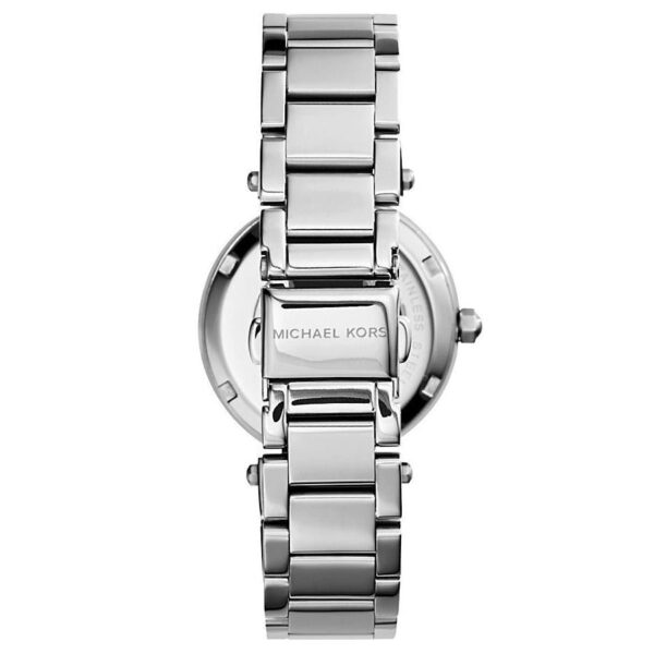 Michael Kors Mk5615 Ladies Mini Parker Silver Chronograph Watch - alternate view