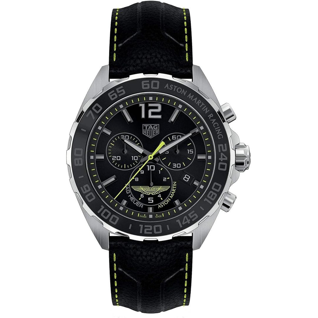 Tag Heuer Formula 1 Aston Martin Red Bull Racing Special Edition Quartz Chronograph 43mm Mens Watch Stainless Steel Case With Blue Textile Strap Blue Dial