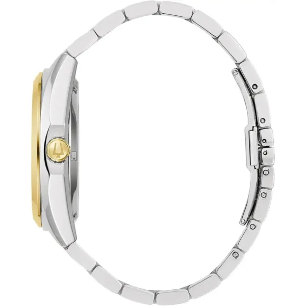 Bulova Surveyor Auto Mens Two Tone Watch 98a284 - alternate view