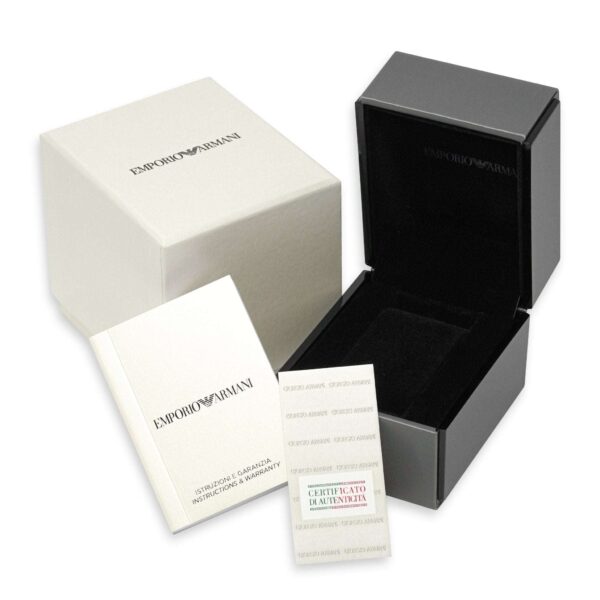 Montre automatique Emporio Armani AR1769 pour femme, modèle Gianni T-Bar, couleur crème - alternate view