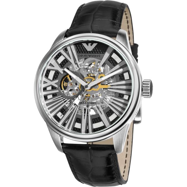 Emporio Armani Ar4629 Men S Automatic Meccanico Skeleton Watch