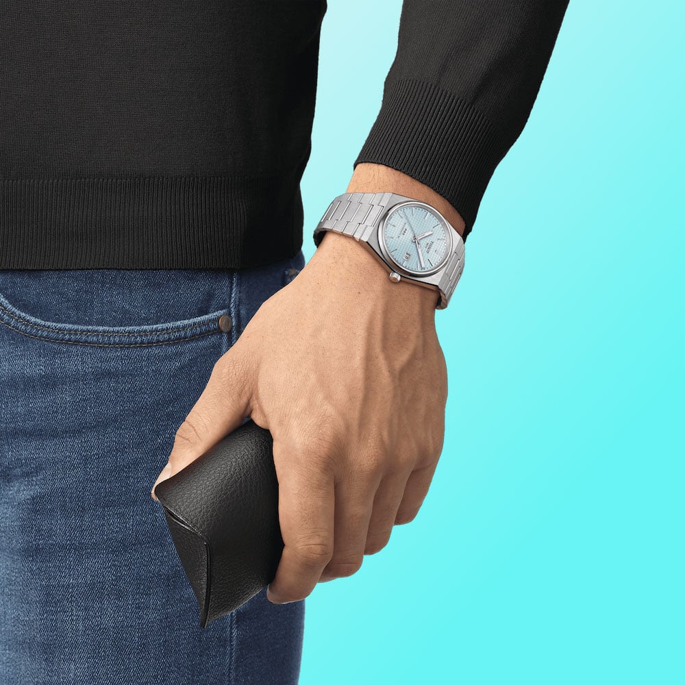 Montre Tissot Prx 40 mm Automatique Unisexe Argent T137 407 11 351 00 - Image 4