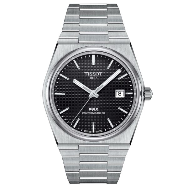 Tissot Prx Powermatic 80 Mens Black Watch T1374071105100