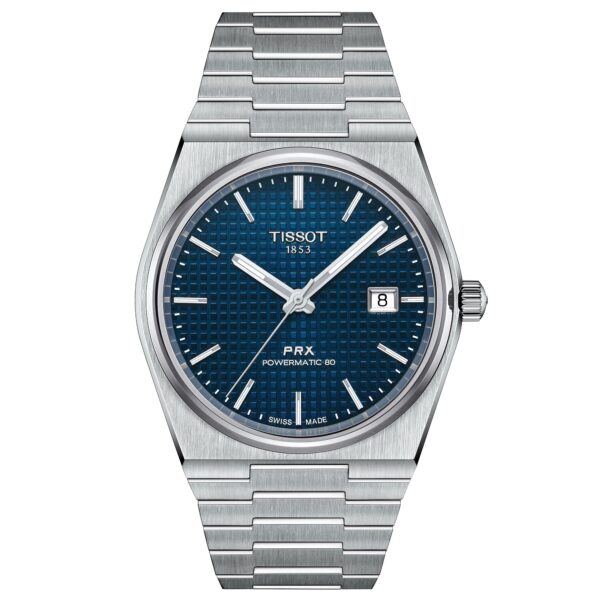 Montre homme Tissot Prx Powermatic 80 bleue T1374071104100