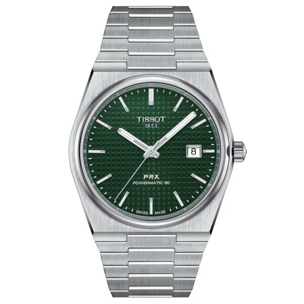 Montre homme Tissot Prx Powermatic 80 verte T1374071109100