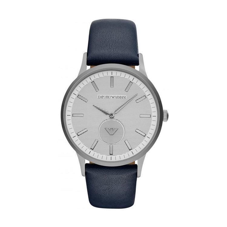 Emporio Armani Renato White Dial Blue Leather Strap Watch For Men Ar11119 - alternate view