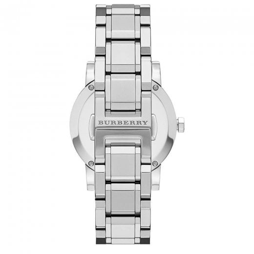Burberry Ladies Watch Check Stamped Silver Bu9125 - alternate view