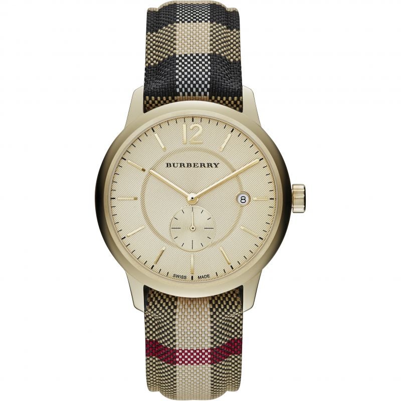 Burberry Mens Watch The Classic Horseferry Champagne Bu10001