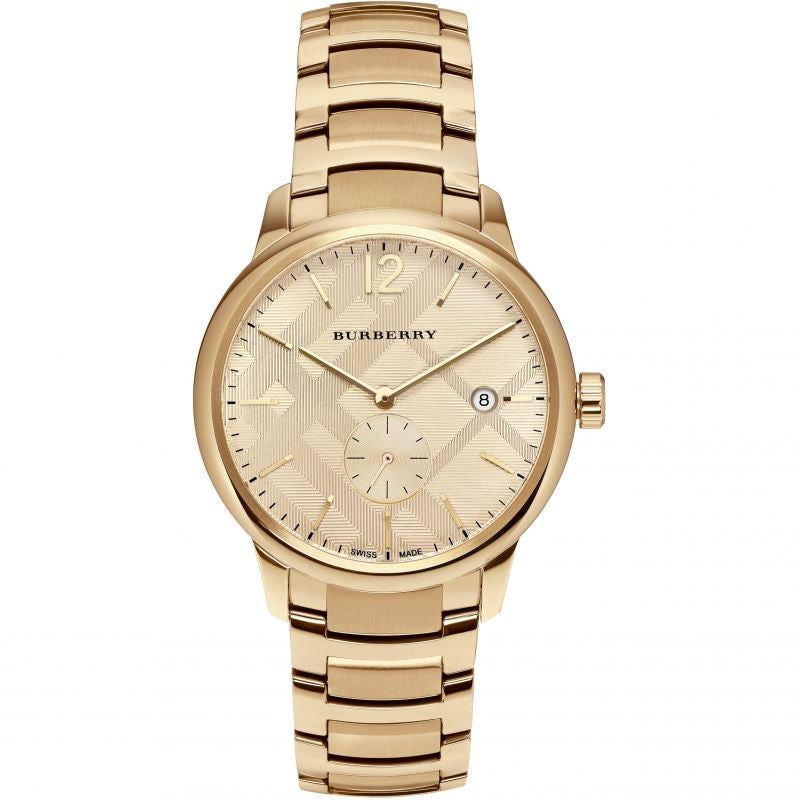 Burberry Mens Watch The Classic Yellow Gold Bu10006