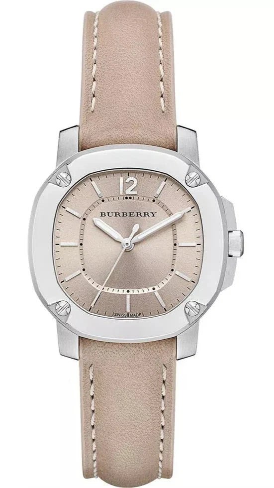 Burberry The Britain Brown Dial Brown Leather Strap Watch For Women Bby1700 - alternate view