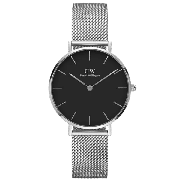 Daniel Wellington Ladies Silver Petite Stirling Watch Dw00100162