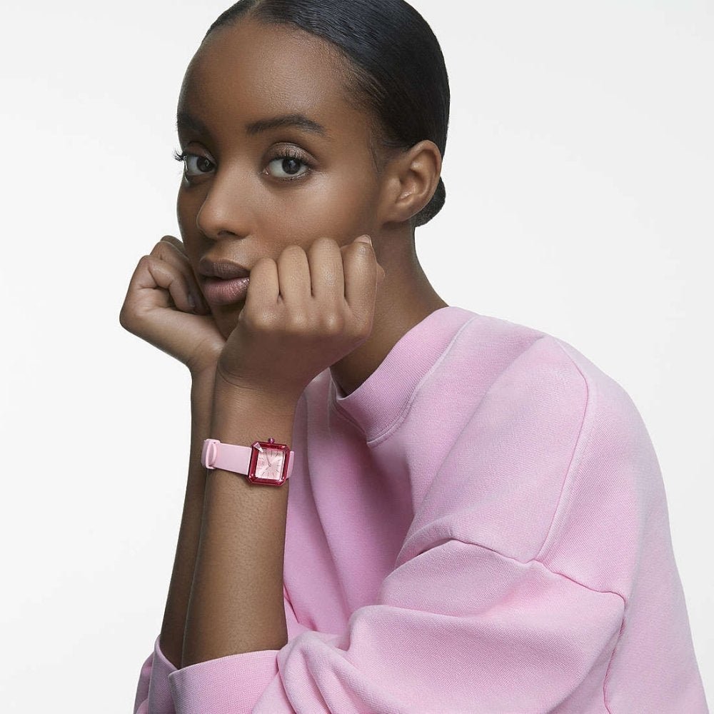 Swarovski Watch Lucent With Silicone Strap Pink 5624373 - Image 5