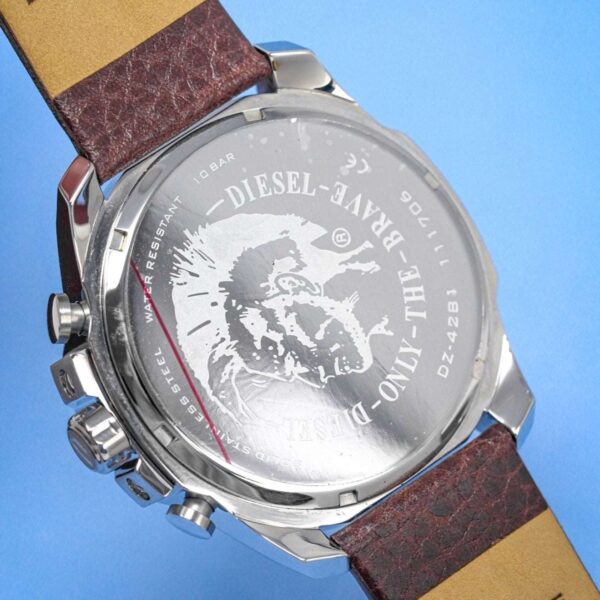 Diesel Dz4281 Men S Chronograph Mega Chief Blue Brown Watch - alternate view