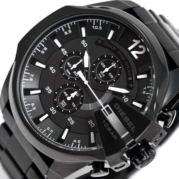 Diesel Dz4283 Men S Chronograph Mega Chief Black Pvd Watch - alternate view