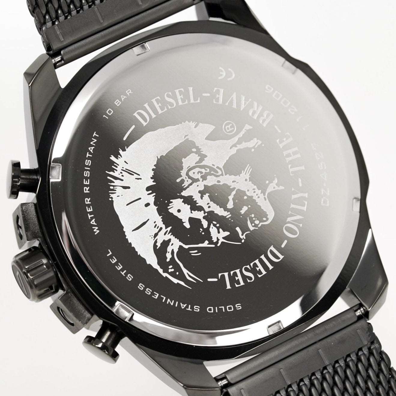 Diesel Dz4527 Men S Chronograph Mega Chief Gunmetal Mesh Watch - Image 5